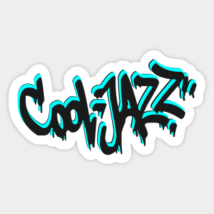 Cool Jazz Graffiti Tag Sticker